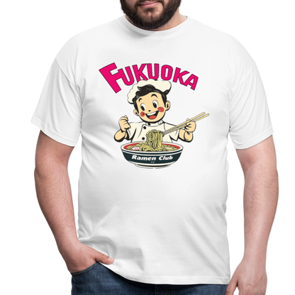 Fukuoka Ramen Club, T-shirt herr - vit