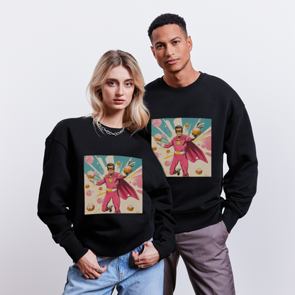 Frosting-Fury, Ekologisk oversizetröja RADDER unisex från Stanley/Stella - svart