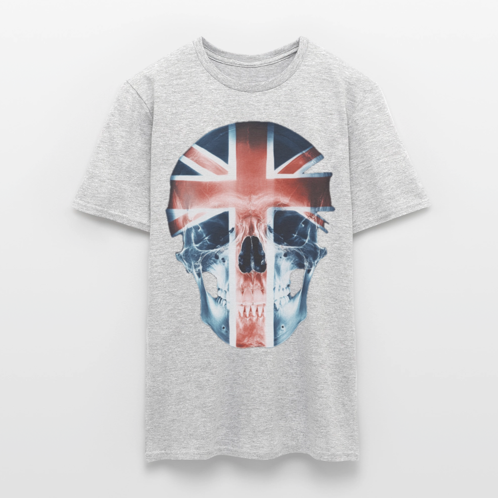 God Save the Skull, T-shirt herr - gråmelerad