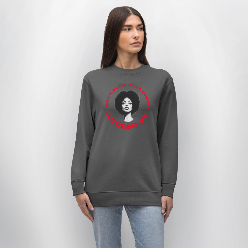 Where Music Lives – Powered by Acceso Family, Ekologisk sweatshirt CHANGER unisex från Stanley/Stella - kolgrå
