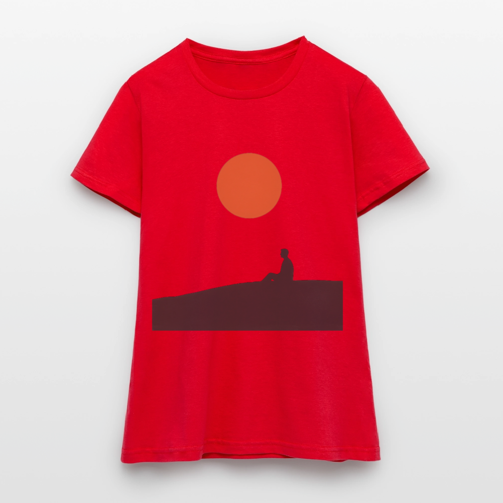 Under the sun, T-shirt dam - röd