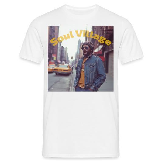 Soul Village, T-shirt herr - vit