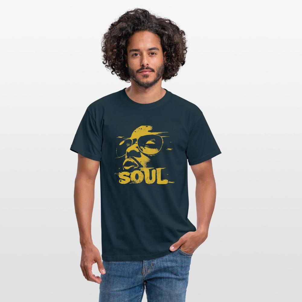 Funky Soul, T-shirt herr - marinblå