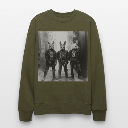 The Hare Raisers, Ekologisk sweatshirt CHANGER unisex från Stanley/Stella - kaki