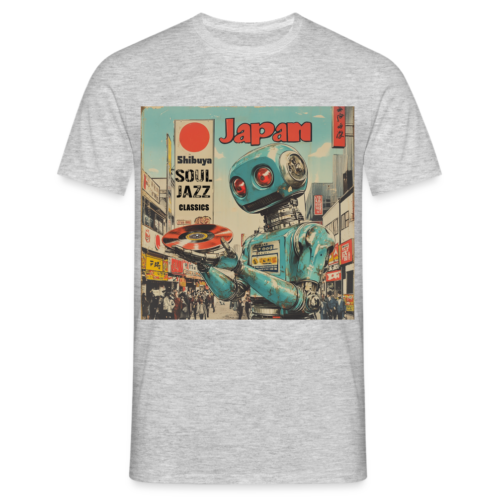 Shibuya Soul Jazz Classics, T-shirt herr - gråmelerad