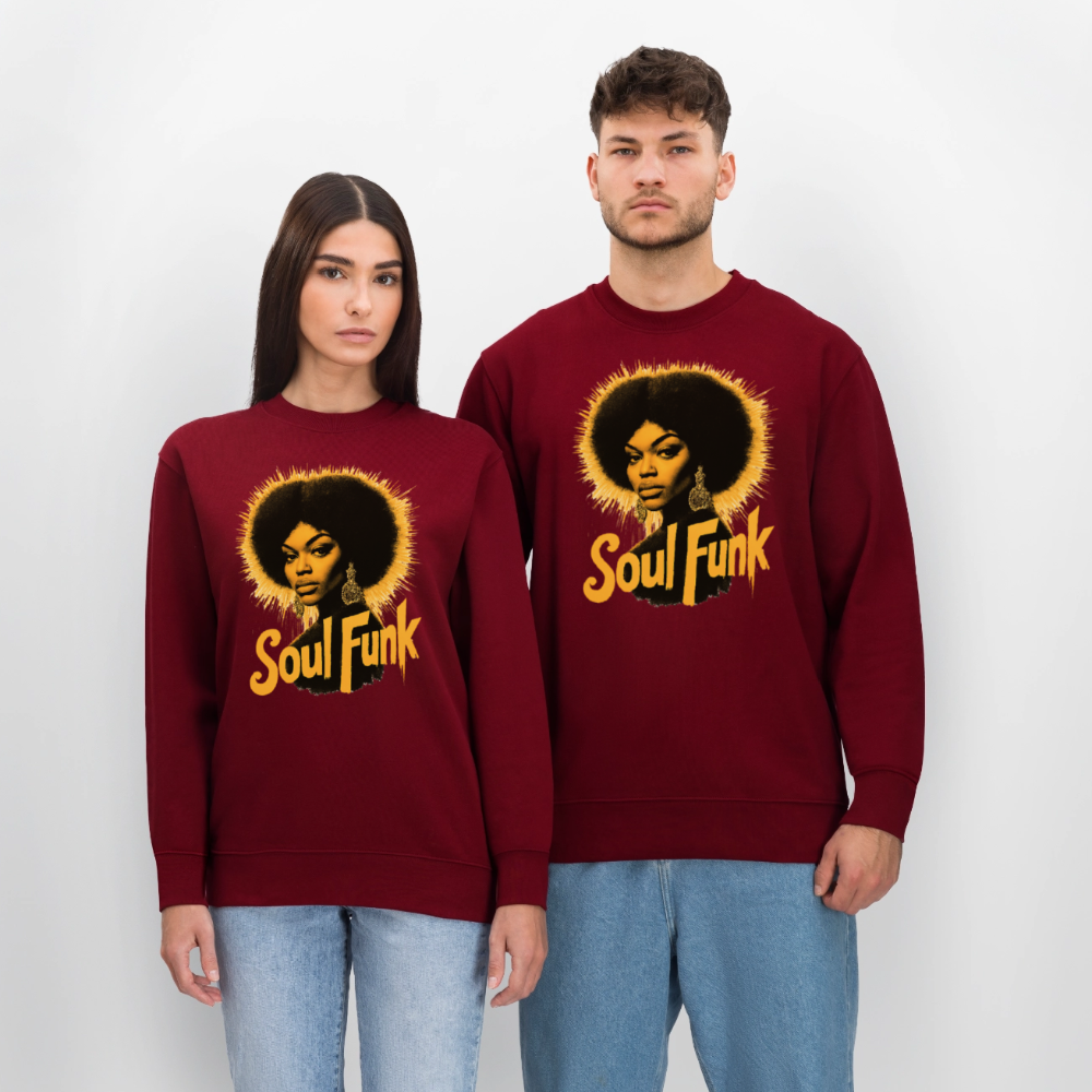 Soul Funk, Ekologisk sweatshirt CHANGER unisex från Stanley/Stella - vinröd