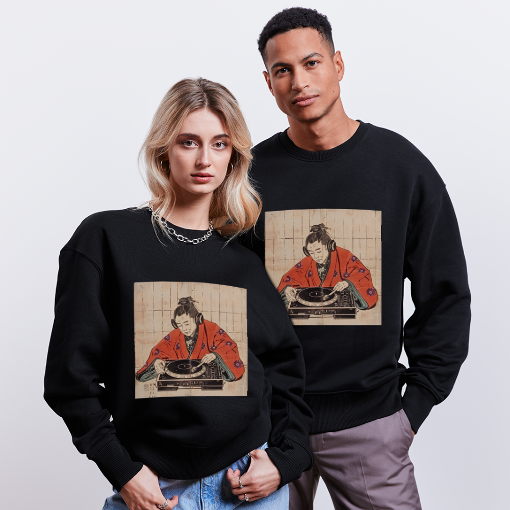 Echo från Edo, Ekologisk oversizetröja RADDER unisex från Stanley/Stella - svart