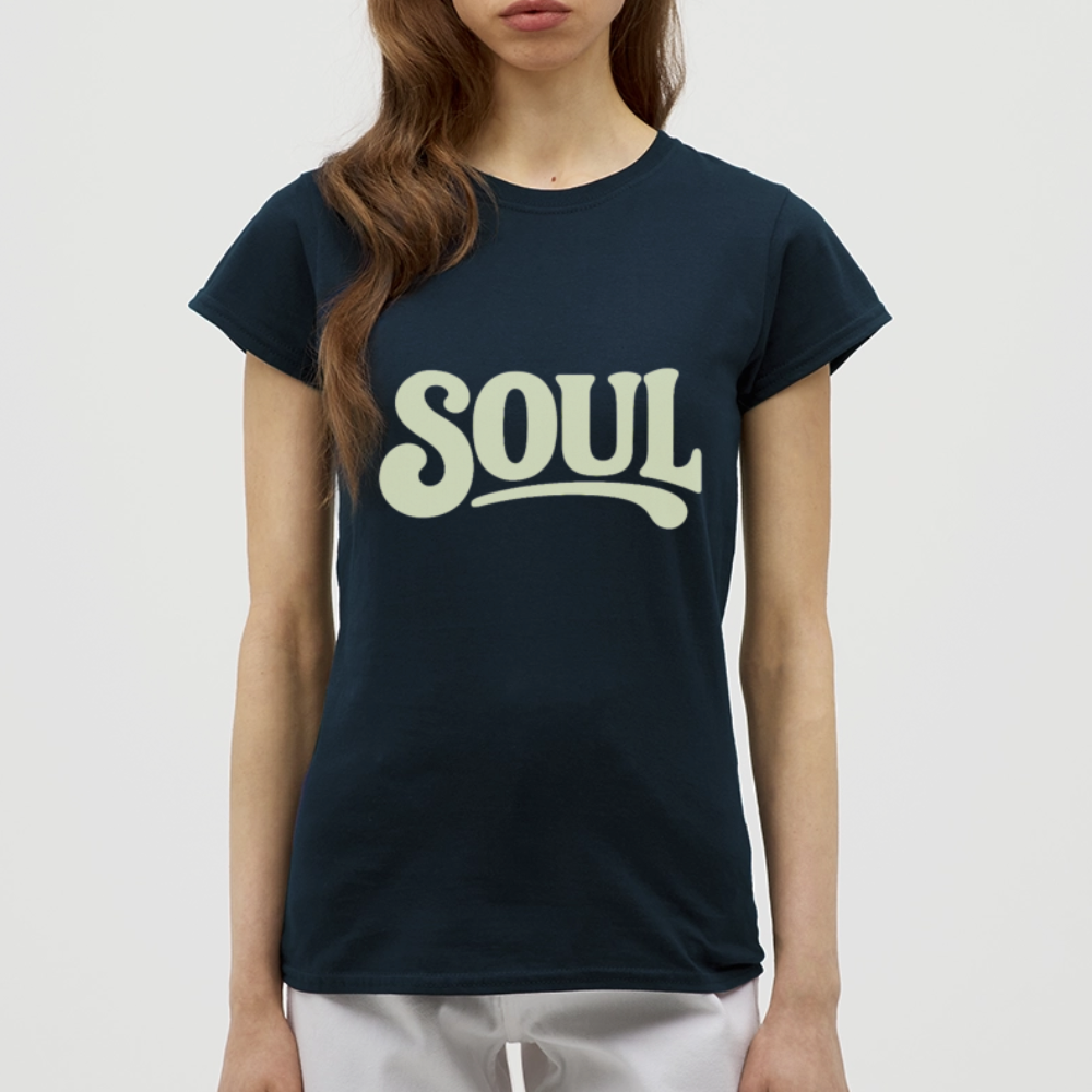 All About Soul, T-shirt dam - marinblå