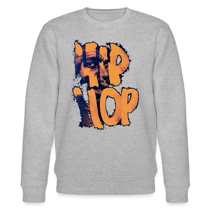 Raised on Boom Bap, Ekologisk sweatshirt CHANGER unisex från Stanley/Stella - gråmelerad