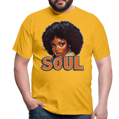 Soulful Vibes, T-shirt herr - gul