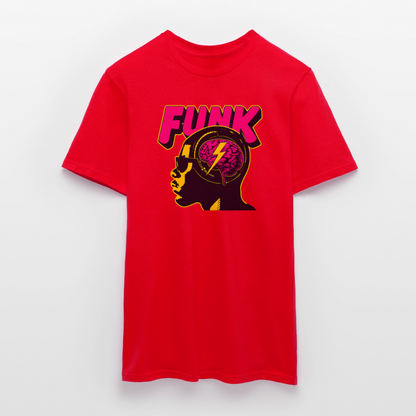 Funk Head, T-shirt herr - röd