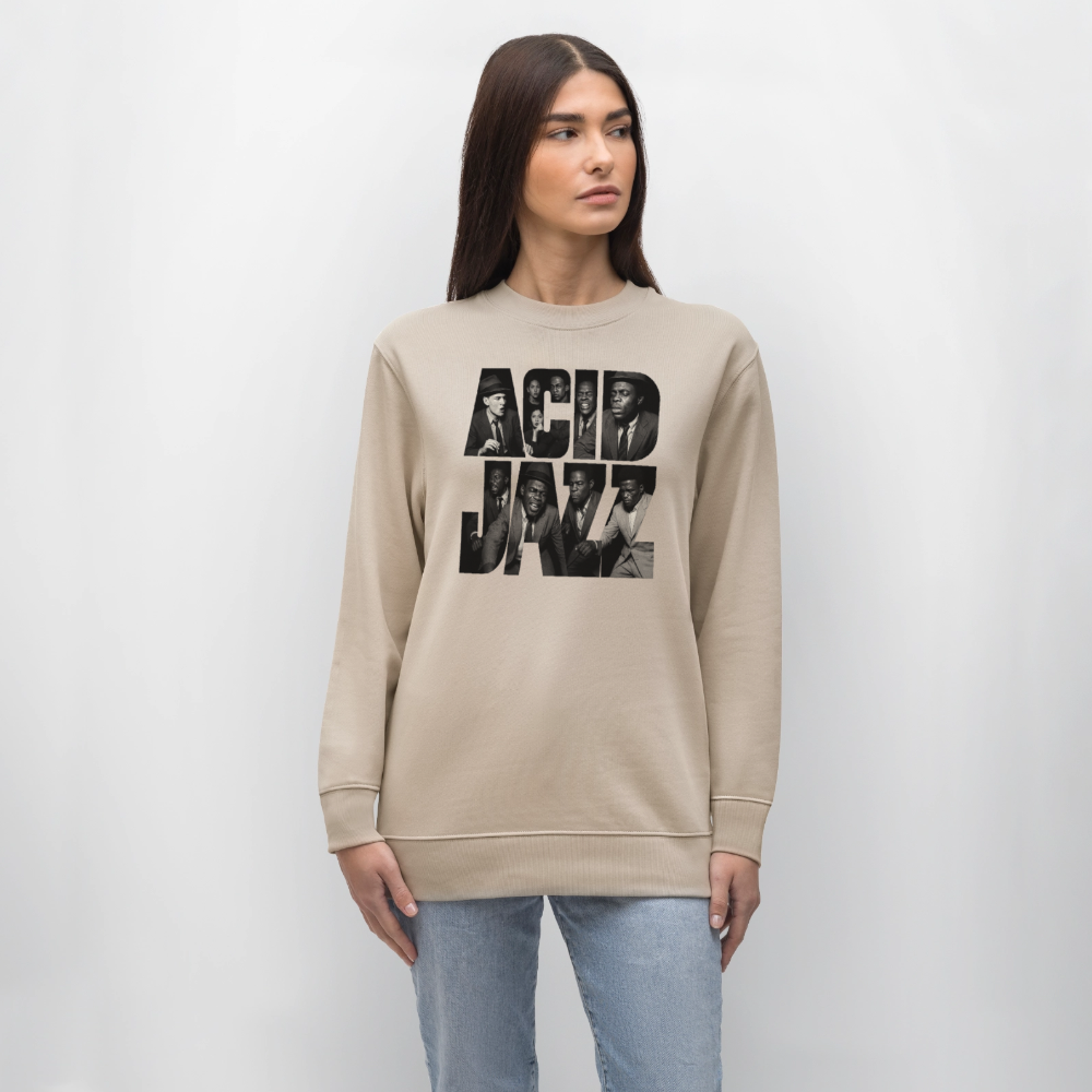 80s Club Jazzdance, Ekologisk sweatshirt CHANGER unisex från Stanley/Stella - beige