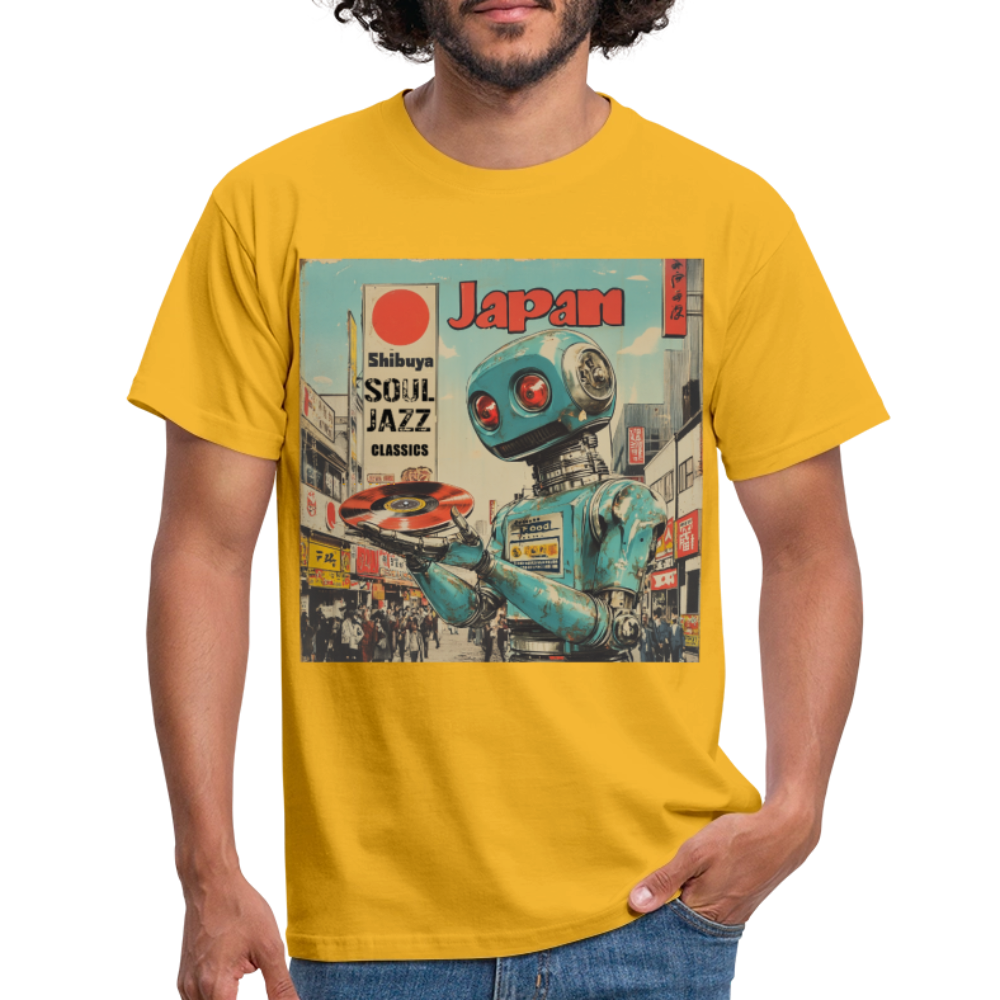 Shibuya Soul Jazz Classics, T-shirt herr - gul