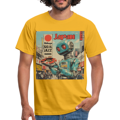 Shibuya Soul Jazz Classics, T-shirt herr - gul