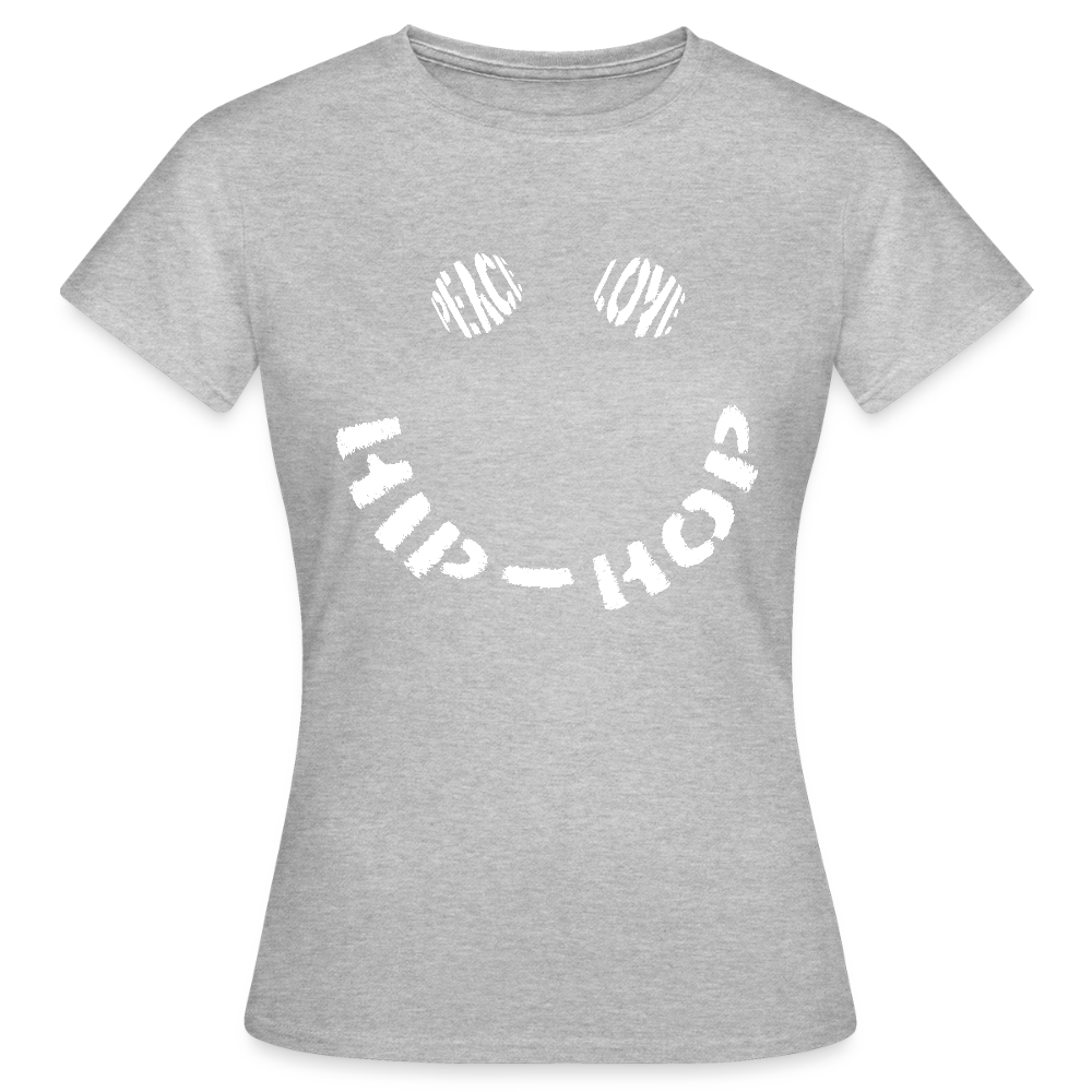 Peace, Love & Hip-Hop, T-shirt dam - gråmelerad