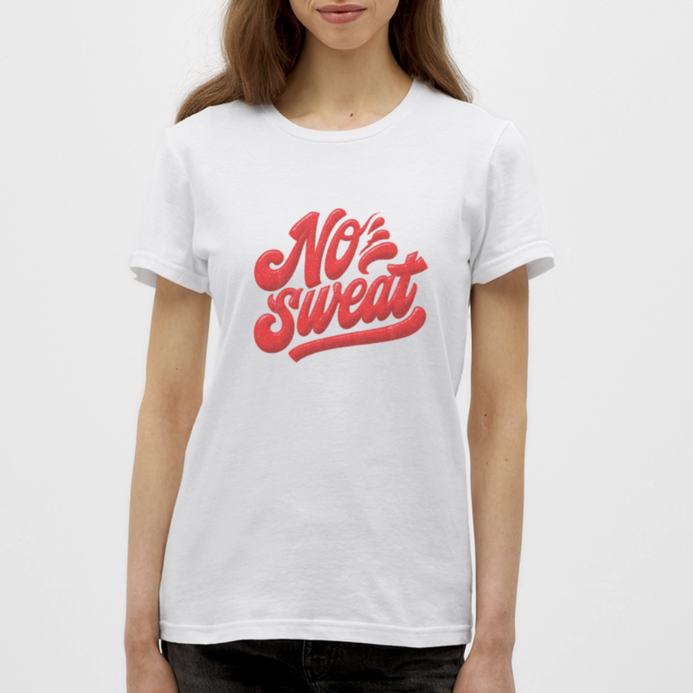 No Sweat, T-shirt dam - vit