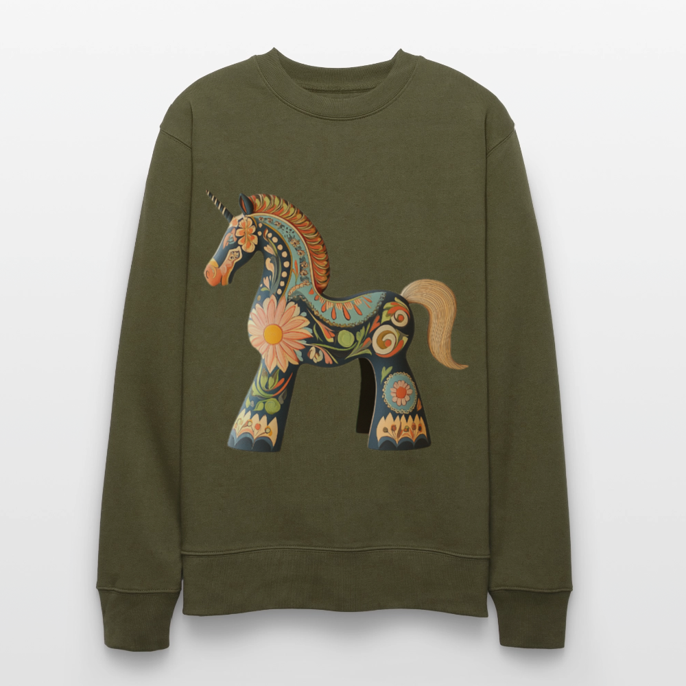 Färger av magi, Ekologisk sweatshirt CHANGER unisex från Stanley/Stella - kaki