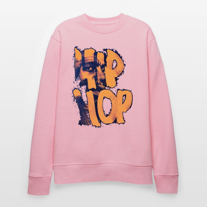 Raised on Boom Bap, Ekologisk sweatshirt CHANGER unisex från Stanley/Stella - ljusrosa