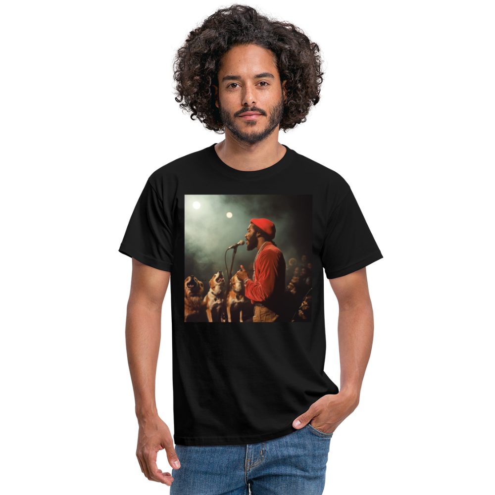 Howling at the Moon, T-shirt herr - svart