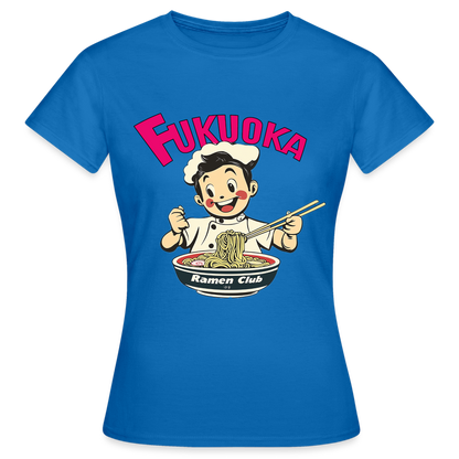 Fukuoka Ramen Club, T-shirt dam - royalblå