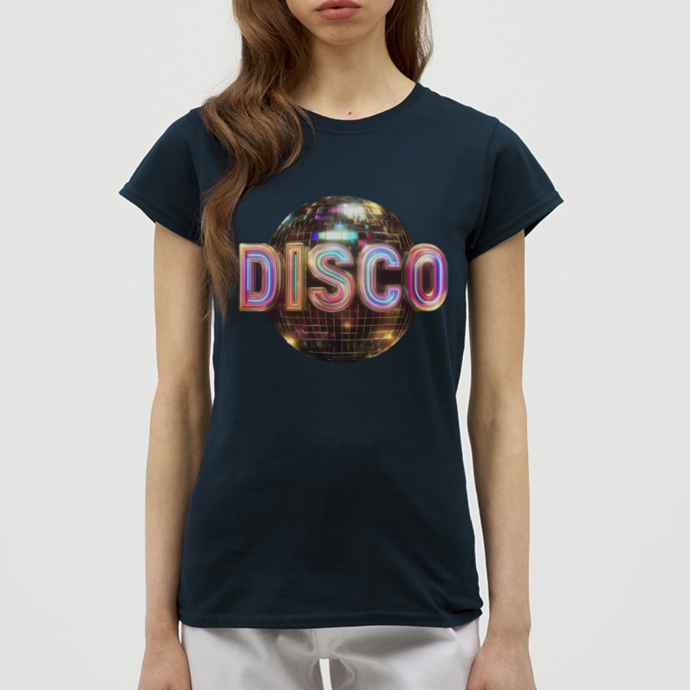 Disco Dreamscape, T-shirt dam - marinblå
