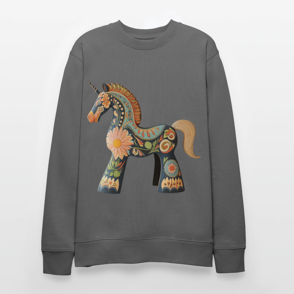 Färger av magi, Ekologisk sweatshirt CHANGER unisex från Stanley/Stella - kolgrå