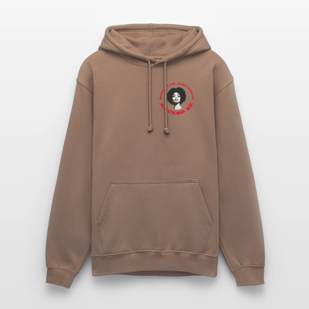 Where Music Lives – Powered by Acceso Family (small print), Luvtröja unisex - mocka