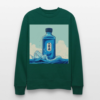 I Blått och Tystnad, Ekologisk sweatshirt CHANGER unisex från Stanley/Stella - skogsgrön