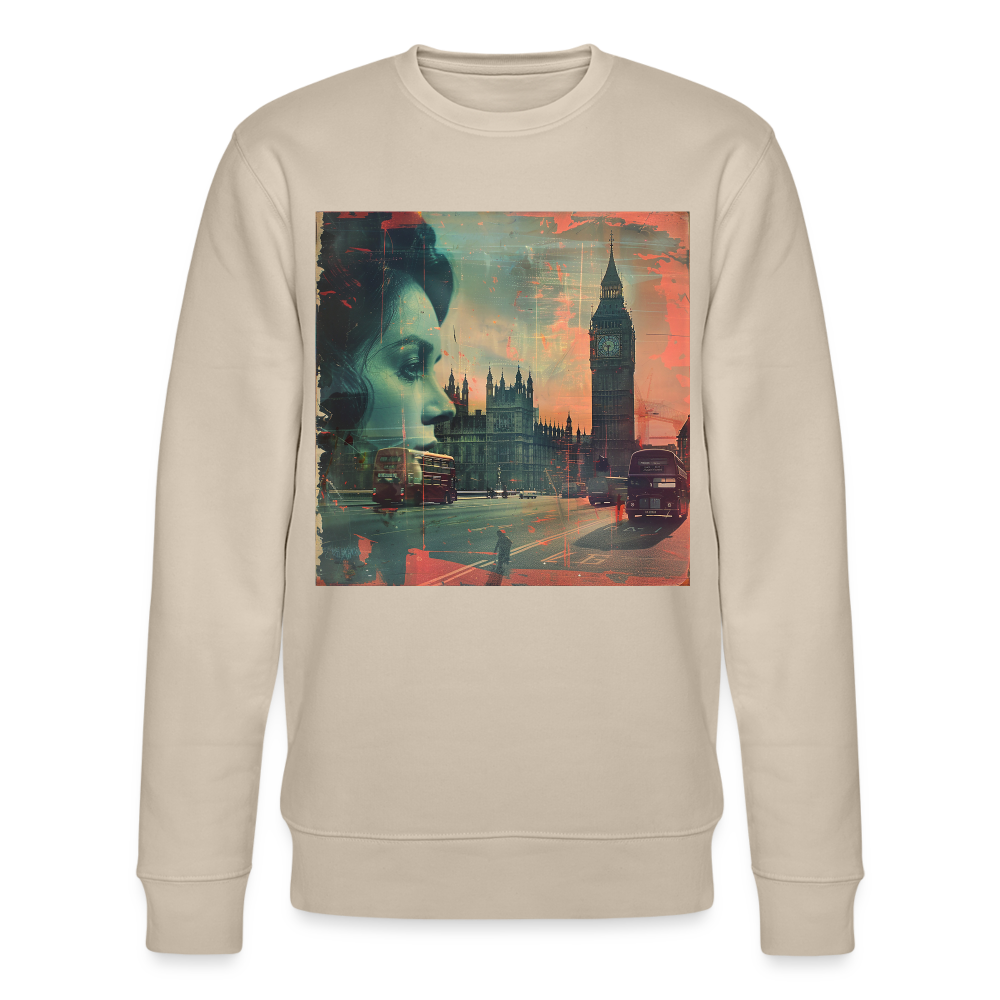 The Beat of London, Ekologisk sweatshirt CHANGER unisex från Stanley/Stella - beige