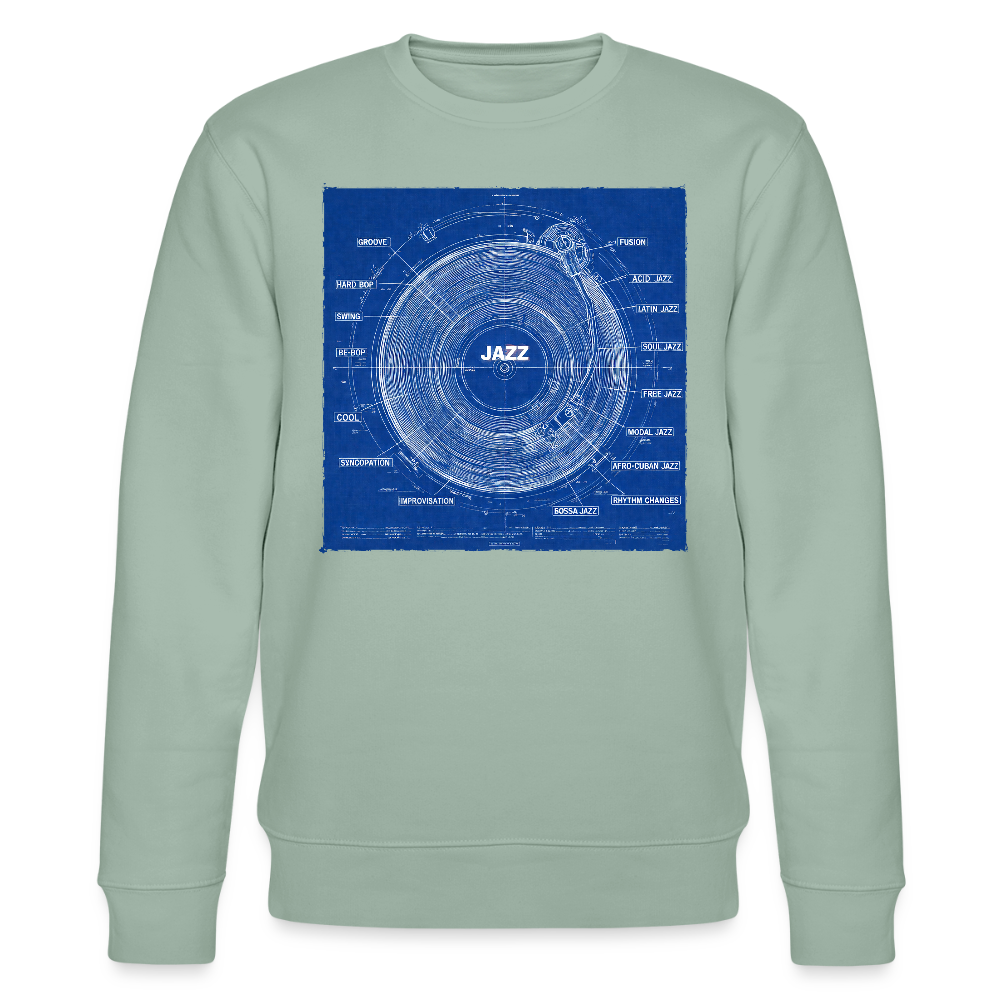Kind of Blueprint, Ekologisk sweatshirt CHANGER unisex från Stanley/Stella - ljus grågrön