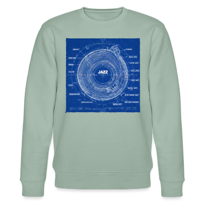 Kind of Blueprint, Ekologisk sweatshirt CHANGER unisex från Stanley/Stella - ljus grågrön