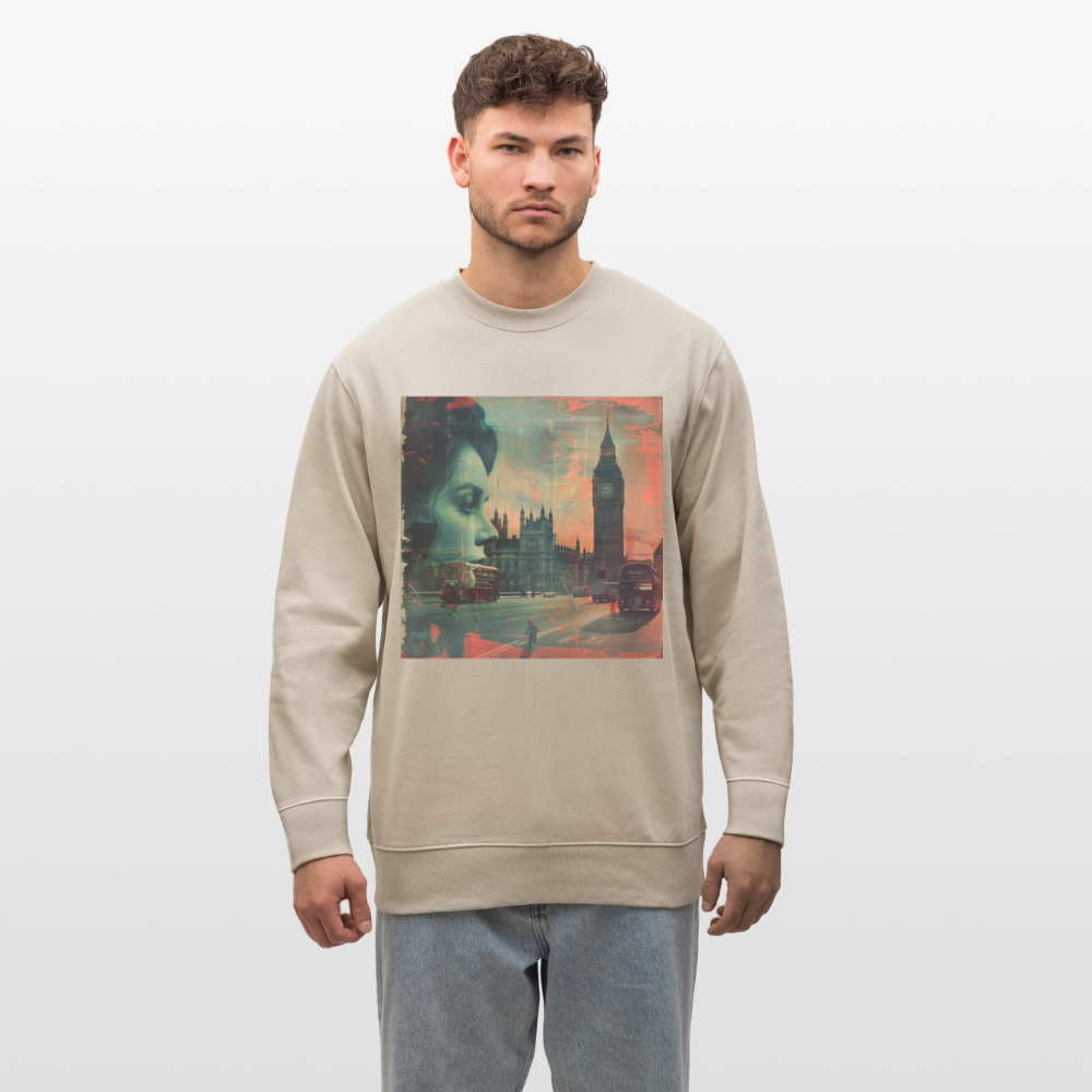 The Beat of London, Ekologisk sweatshirt CHANGER unisex från Stanley/Stella - beige