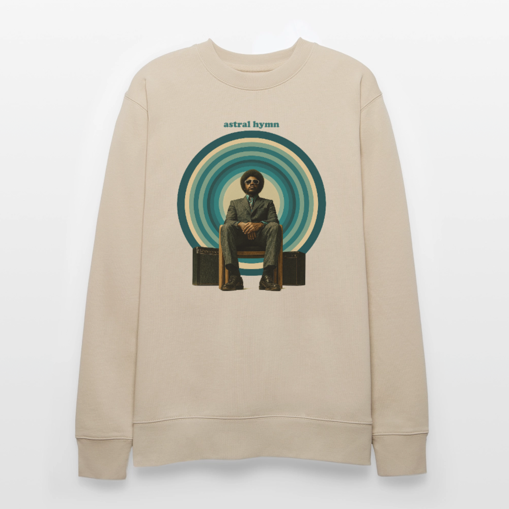 The Creator Has a Free Jazz Plan, Ekologisk sweatshirt CHANGER unisex från Stanley/Stella - beige