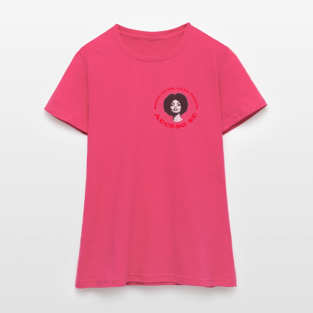 Where Music Lives – Powered by Acceso Family (small print), T-shirt dam - azalea