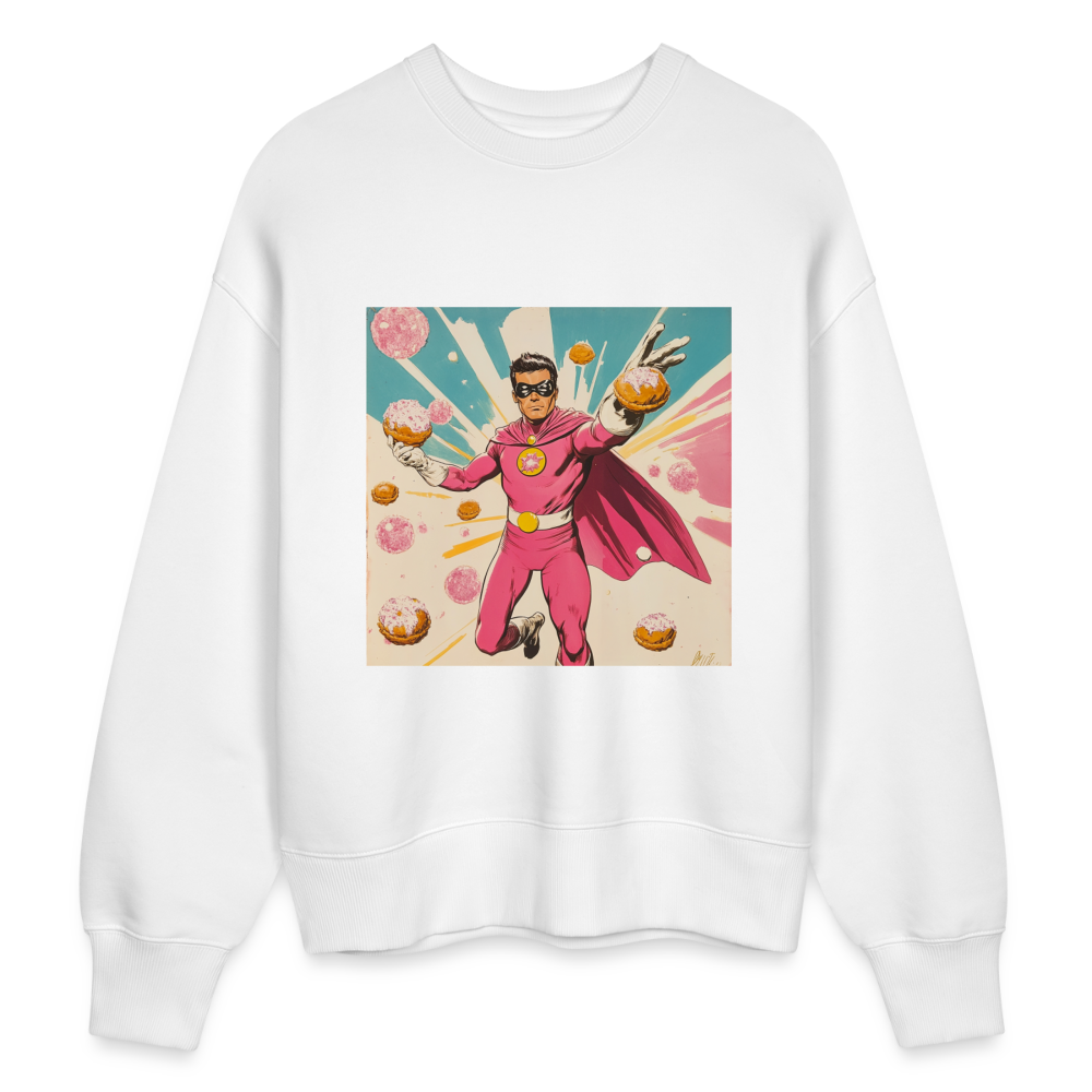 Frosting-Fury, Ekologisk oversizetröja RADDER unisex från Stanley/Stella - vit