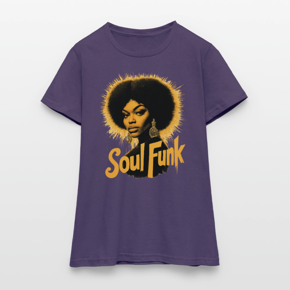 Soul Funk, T-shirt dam - mörklila