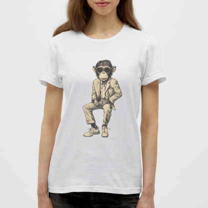 Mod Monkey, T-shirt dam - vit