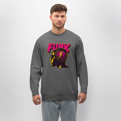 Funk Head, Ekologisk sweatshirt CHANGER unisex från Stanley/Stella - kolgrå