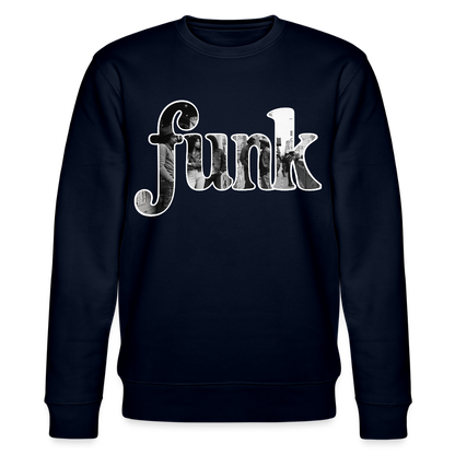 Funk Vibes, Ekologisk sweatshirt CHANGER unisex från Stanley/Stella - marinblått