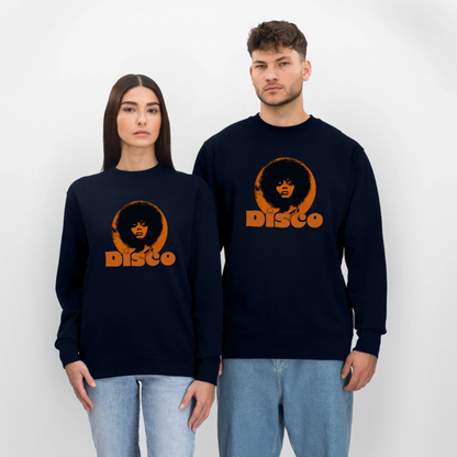 Disco Inferna, Ekologisk sweatshirt CHANGER unisex från Stanley/Stella - marinblått