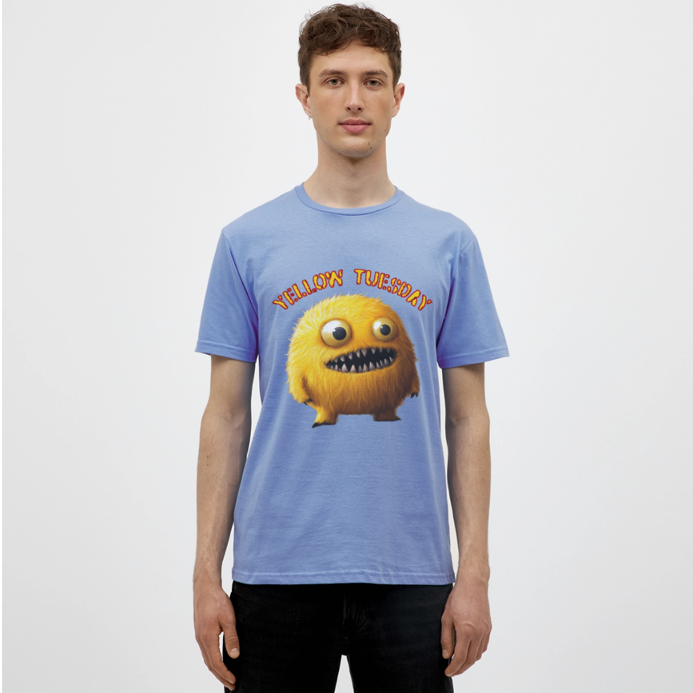 Yellow Tuesday – Funky, Not Blue, T-shirt herr - carolina blue