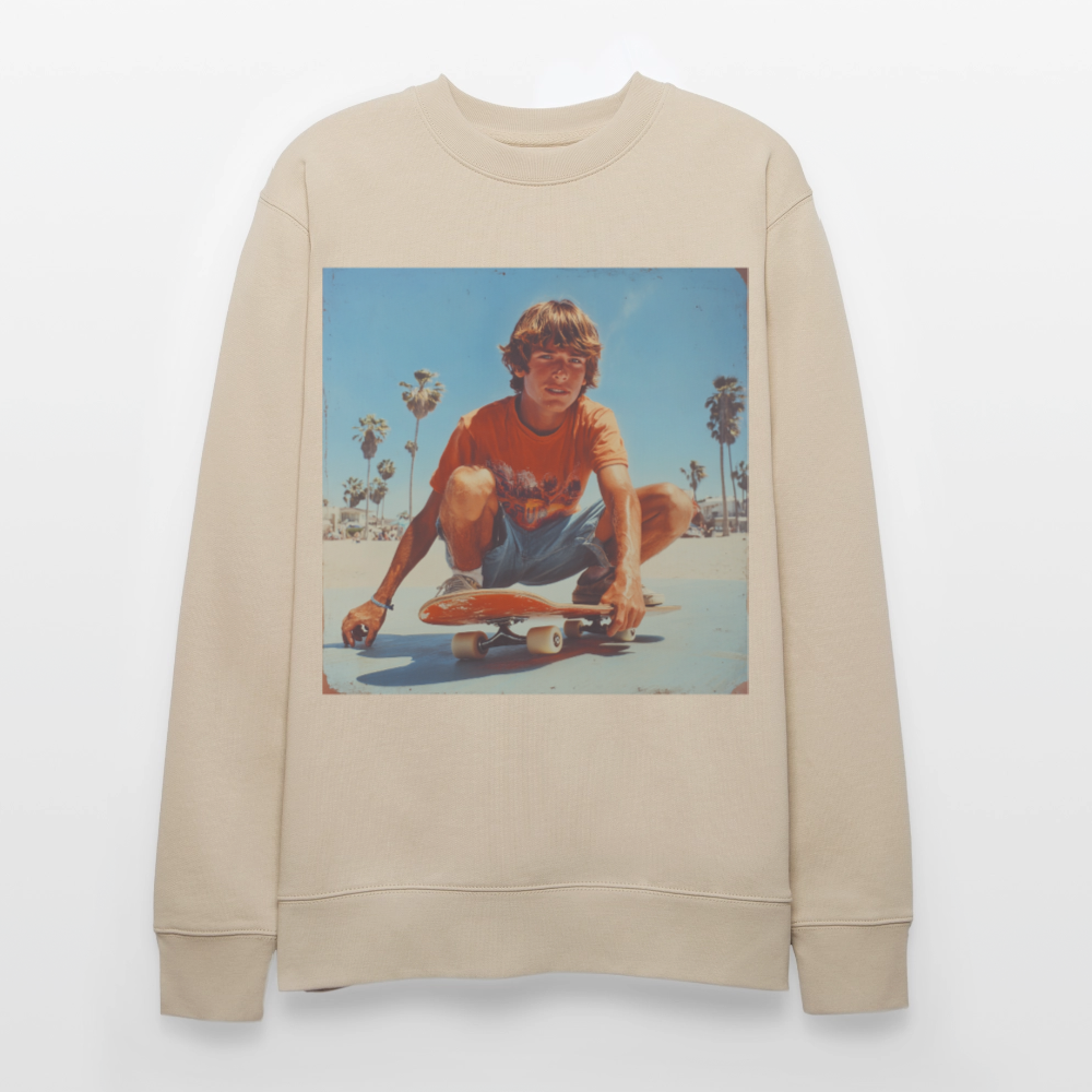 Sunset Vibes, 70s Style, Ekologisk sweatshirt CHANGER unisex från Stanley/Stella - beige