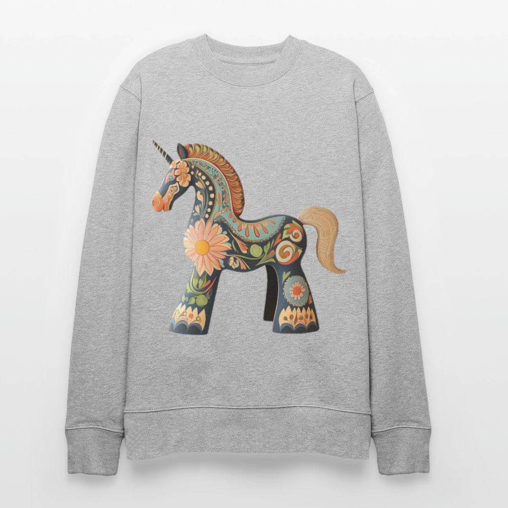 Färger av magi, Ekologisk sweatshirt CHANGER unisex från Stanley/Stella - gråmelerad