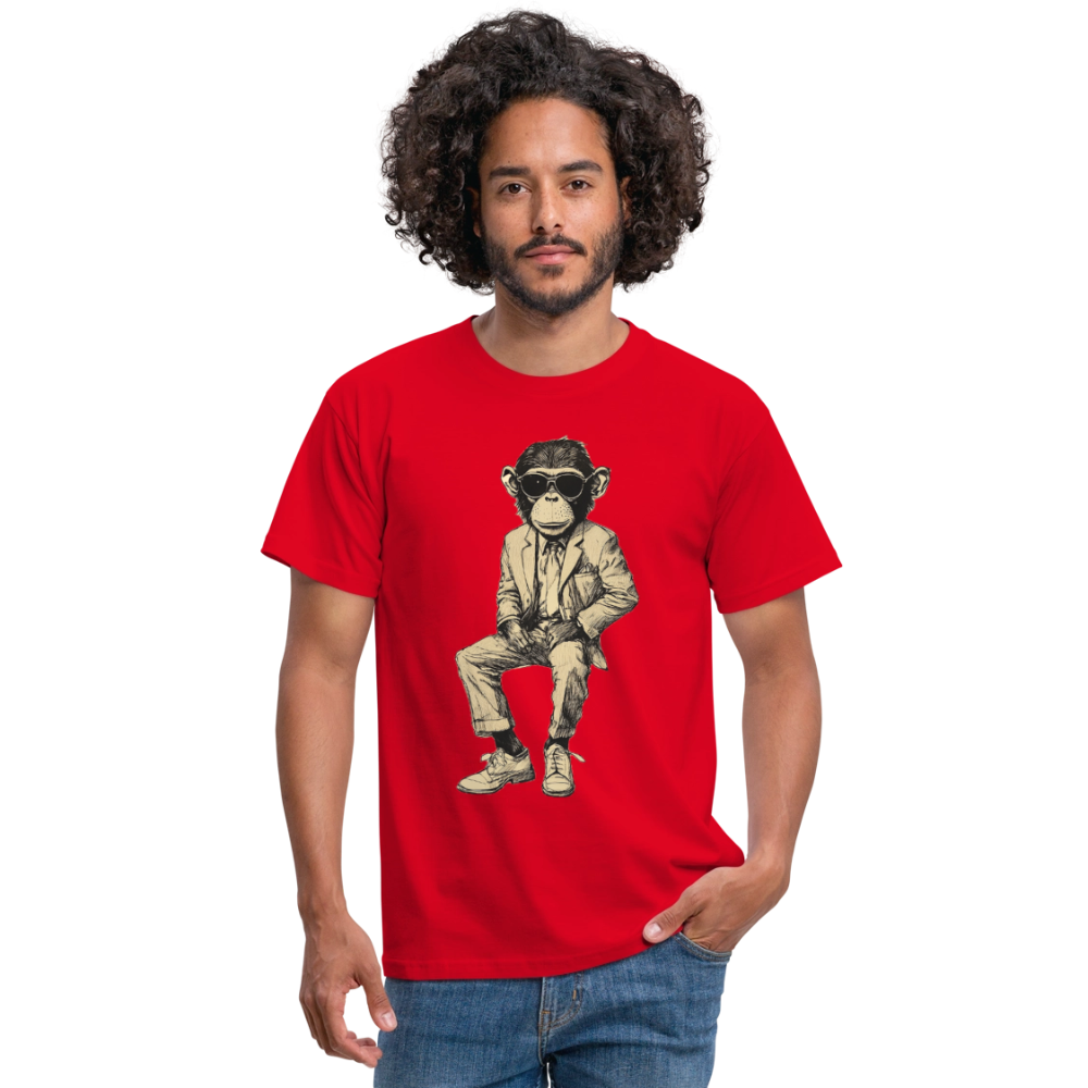 Mod Monkey, T-shirt herr - röd