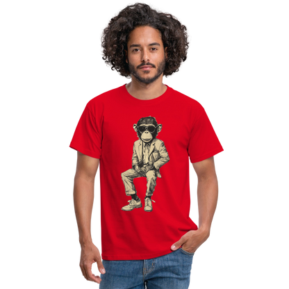 Mod Monkey, T-shirt herr - röd