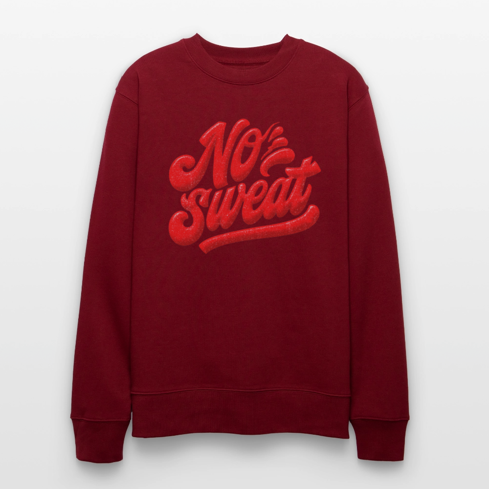 No Sweat, Ekologisk sweatshirt CHANGER unisex från Stanley/Stella - vinröd