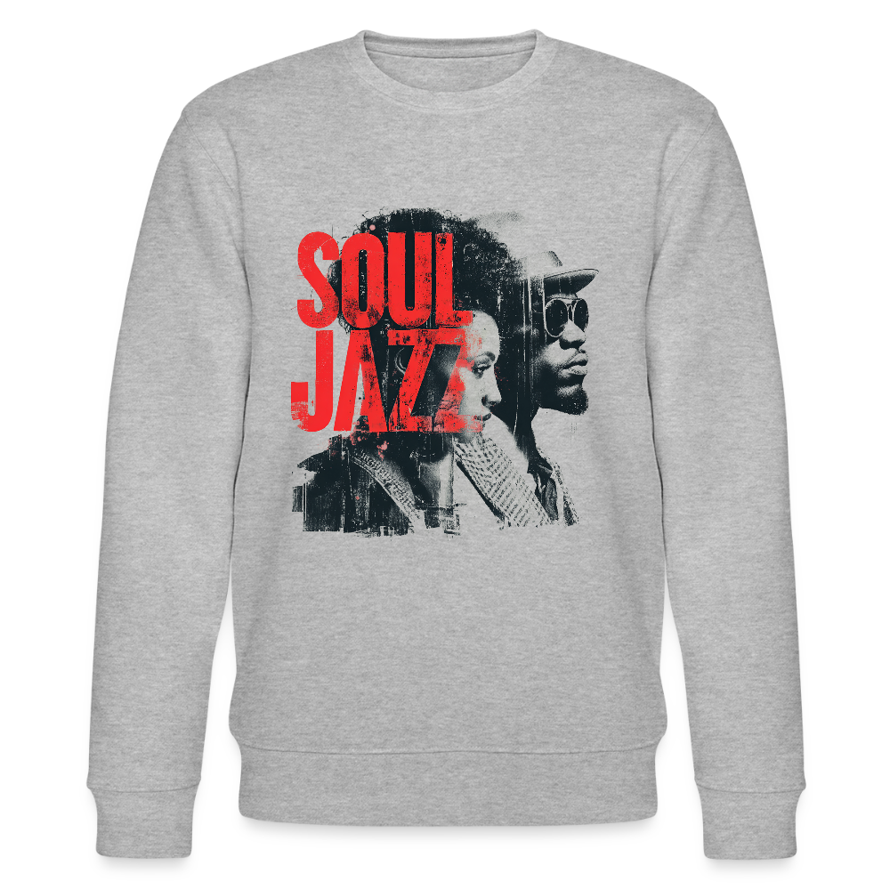The Essence of Soul Jazz, Ekologisk sweatshirt CHANGER unisex från Stanley/Stella - gråmelerad