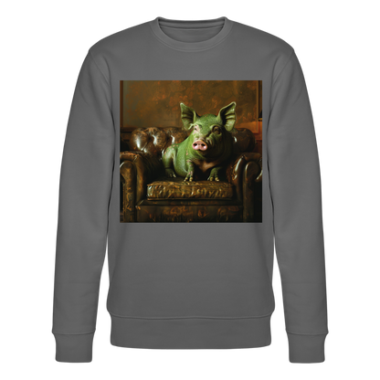 Grön Elegans, Ekologisk sweatshirt CHANGER unisex från Stanley/Stella - kolgrå