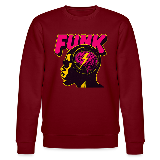 Funk Head, Ekologisk sweatshirt CHANGER unisex från Stanley/Stella - vinröd