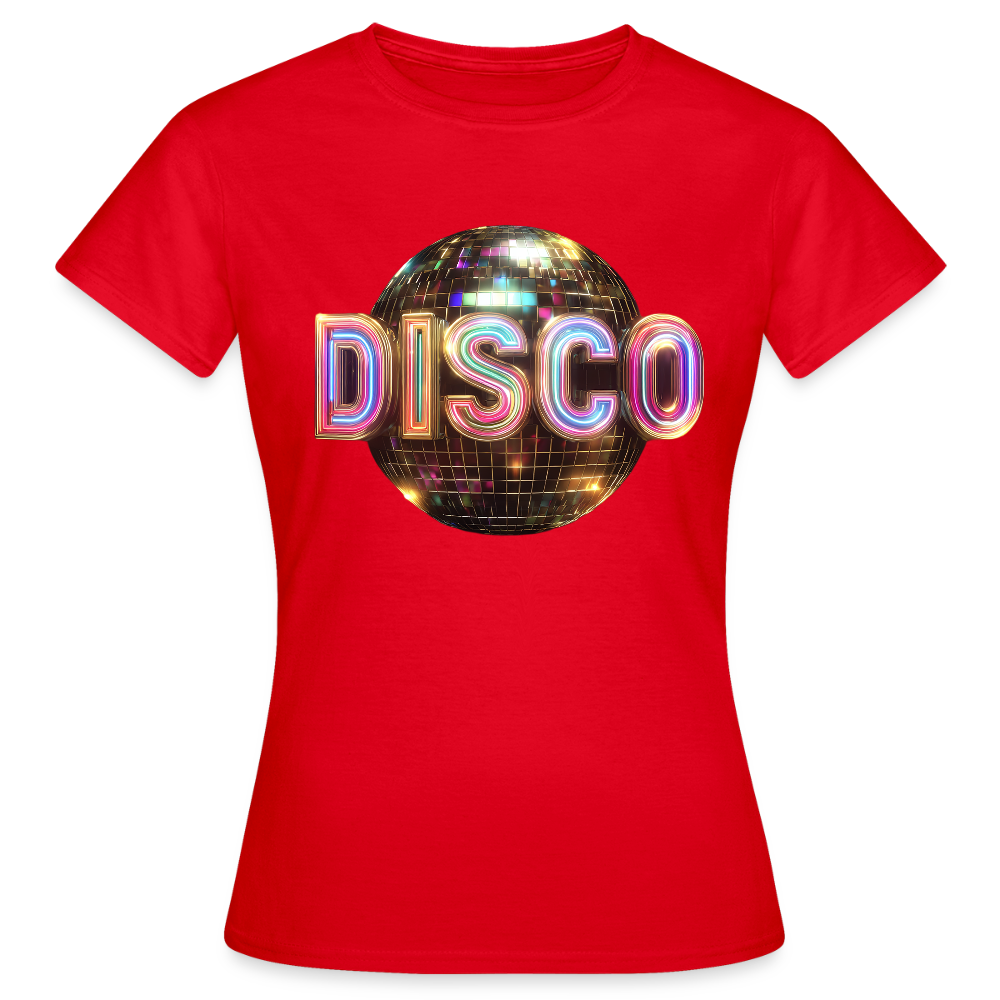 Disco Dreamscape, T-shirt dam - röd